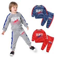 Комплект одежды для мальчиков и девочек, Детский комплект спортивной одежды, хлопковая детская одежда на осень-зиму, спортивный костюм для детей 2, 3, 4, 5, 6, 7, 8 лет
