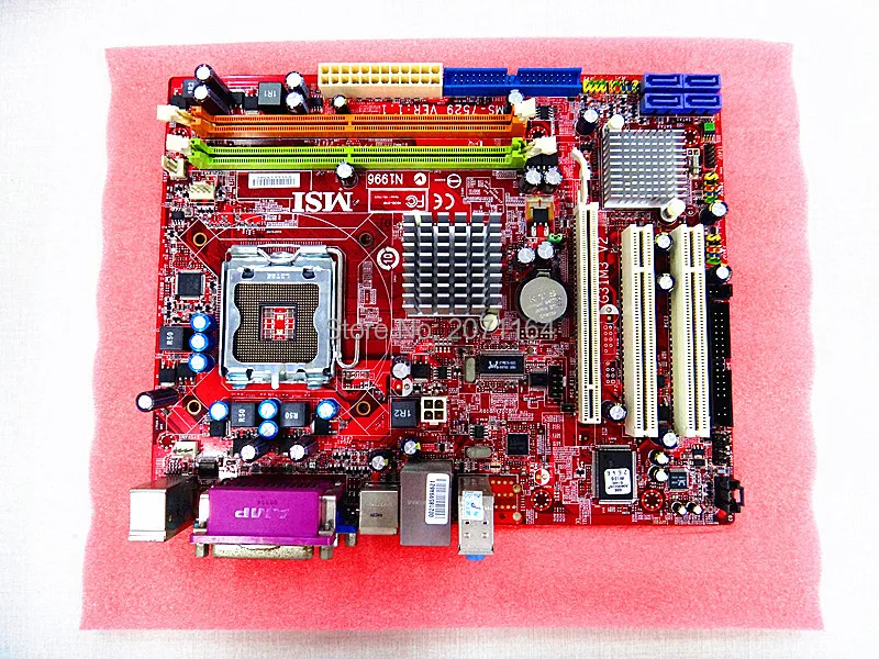 Free shipping for MSI G31M3 V2 G31 DDR2 fully integrated motherboard supports Core 2 Duo planetesimal g31m3 775 ddr2 4gb usb2 0 vga fully integrated g31 motherboard cd dual core core duo 100% tested perfect quality