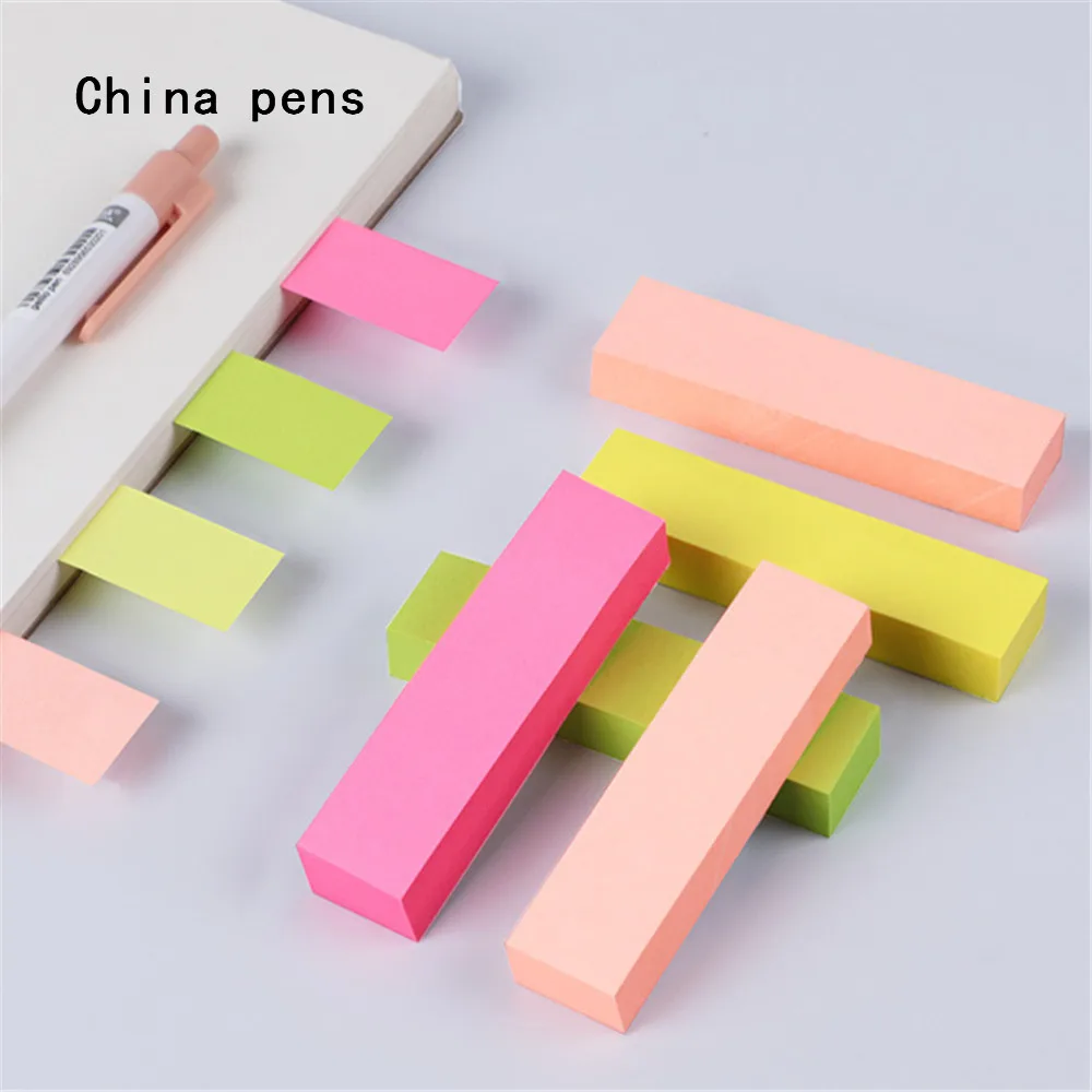 

500pcs paper Self Adhesive Memo Pad Memo Sticker Family and Sticky Notes it Marker Student School office Supplies