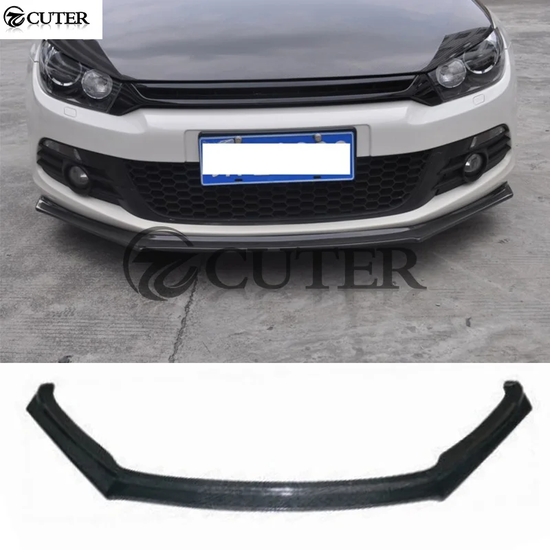 S Стиль углеродное волокно передний бампер спойлер для Volkswagen Scirocco стандартный OSIR
