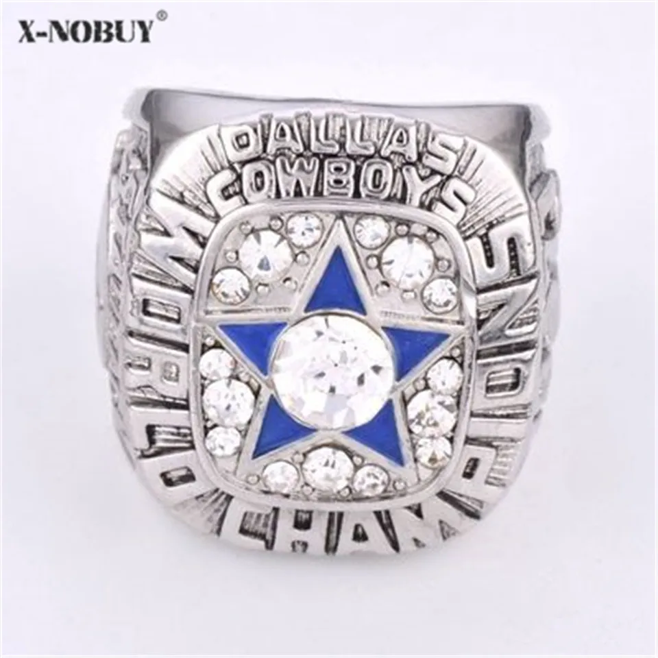 X NO BUY Dallas Cowboys Team Ring Titanium Steel Jewelry Sport Style