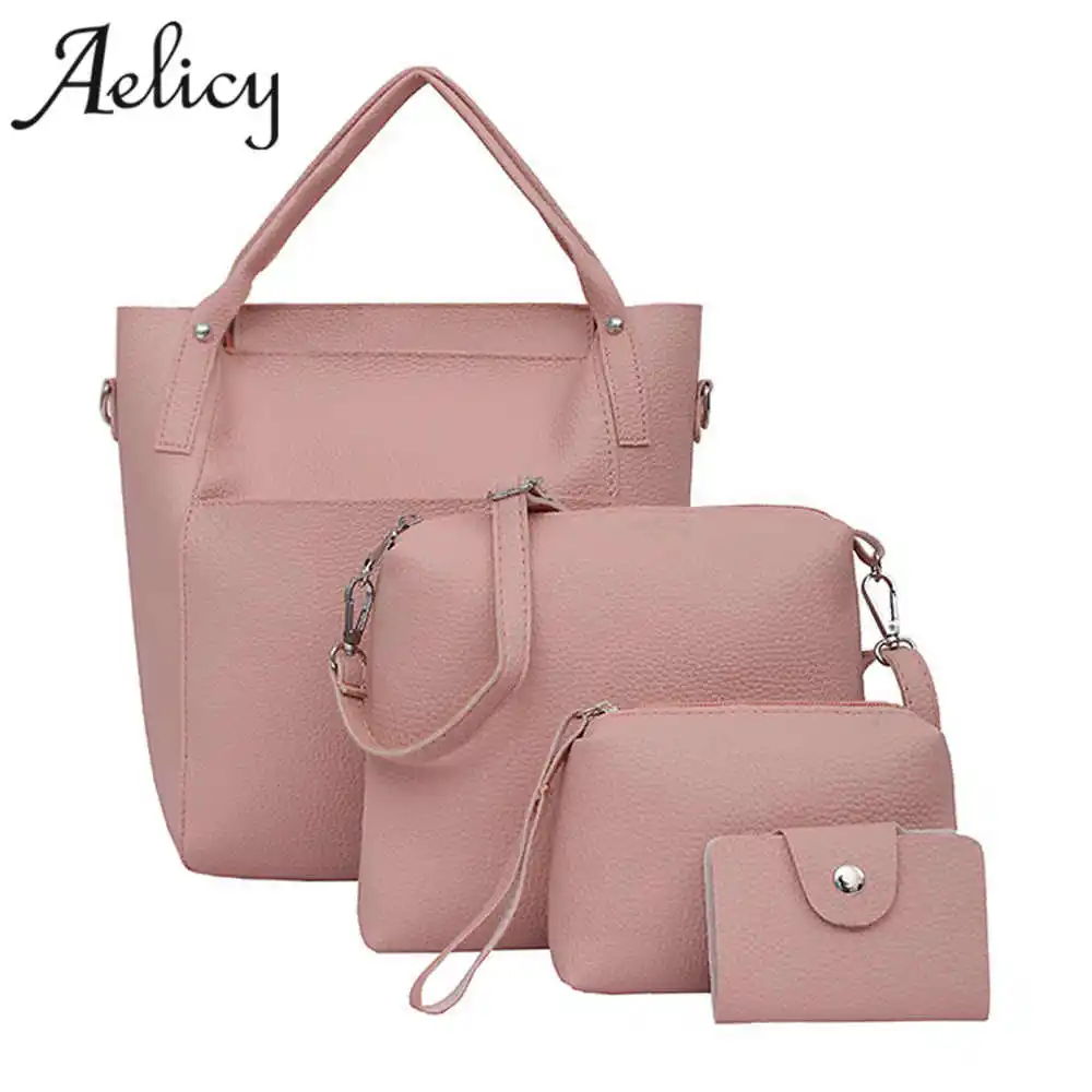 

Aelicy 4 PCS/Set Buy One Get four Bags Fashion Four Set Handbag Shoulder Bags Four bags handbag women famous brands high quality