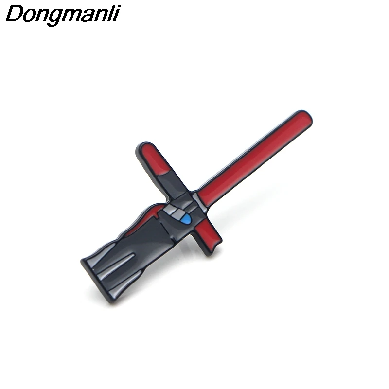 

P3582 Dongmanli Star Wars broken lightsaber Metal Enamel Pins and Brooches for Fashion Lapel Pin Backpack Bags Badge Kids Gifts