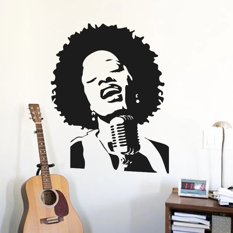 Art Vinyl Home Decoration Punk Rock Singer Wall Sticker Art Vinyl Home Decoration Punk Rock Singer Wall Sticker Removable House Decor Famous Music Star Decals In Bedroom Or