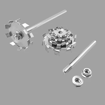 

lab 304 stainless steel stir bar saw tooth type stirrer dispersion disk,round plate dispersing Propeller stirring blade Blender