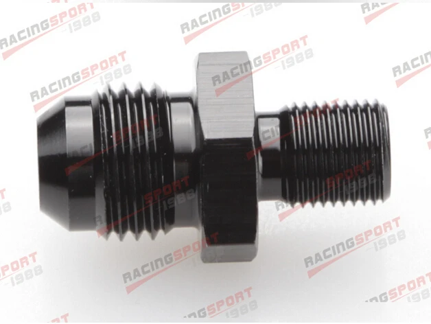 

AN -4 AN4 -4AN to 1/8" BSP BSPP Straight Adapter adaptor Aluminum AD56001 black