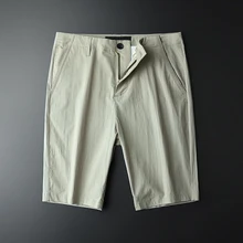 Minglu темно бахрома ткань летние тонкие повседневные мужские шорты высокое качество эластичные тонкие мужские шорты плюс размер M L XL 2XL 3XL 4XL