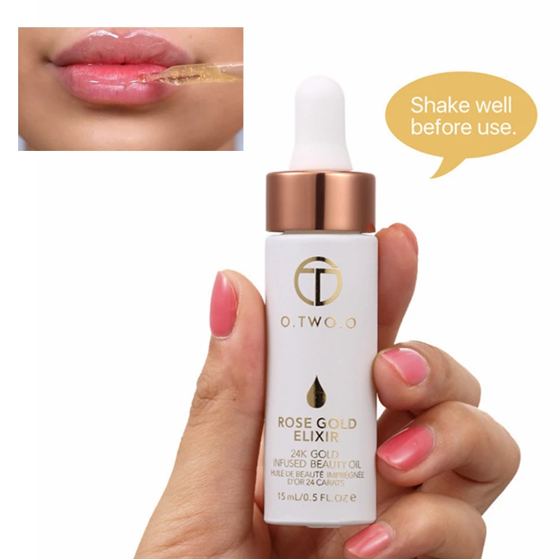 

Face Makeup Primer Nutritious Moisturizer Pores Easy to Absorb 24K Rose Gold Essential Oil Transparent Skin Base Makeup Primer