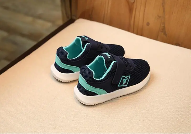 SKHEK Children Sport Shoes Autumn Spring New Fashion Breathable Kids Boys Air Mesh Shoes Girls Anti-Slippery Sneakers Baby Shoe