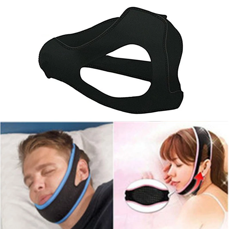 Anti Snore ремешок для подбородка стоп храп пояс приступ апное во время сна подбородник ремни для обувь для мужчин и женщин; сна предотвращения храпа повязка на голову