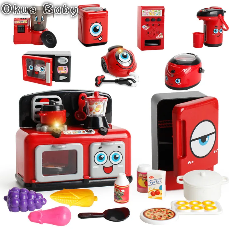 2019 Electric Microwave Oven Appliance Toy for Kitchen Housekeeping Role Pretend Play Game Developmental Game Children Kids Toys|Kitchen Toys| - AliExpress