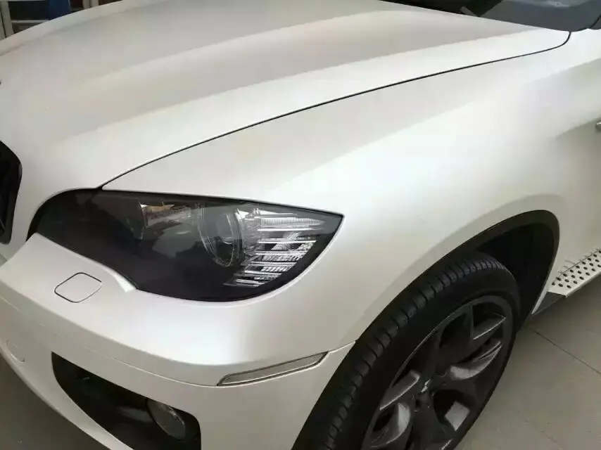 Premium branco pérola Perolado fosco Envoltório de Vinil Carro ...