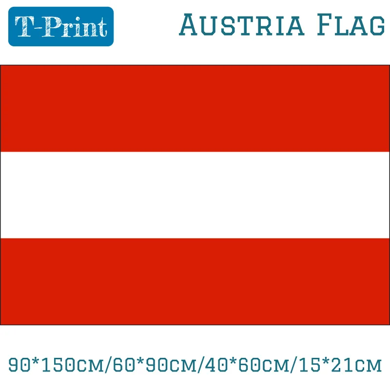 

Free shipping 90*150cm/60*90cm/40*60cm/15*21cm Polyester Austria Flag For World Cup / National Day / Olympic Games