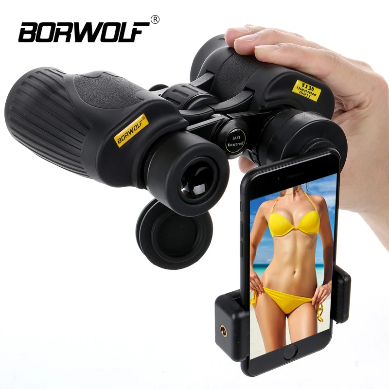 2018 جديد Borwolf 8X36 مناظير عالية التكبير HD المهنية التكبير ارتفاع واضح تلسكوب العسكرية للرؤية الليلية