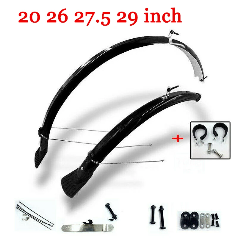FMFXTR 700C//20//26//27.5//29/" MTB Mudguard Sets Bicycle Front /& Rear Wheel Fenders