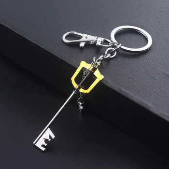Kingdom Hearts Sora Keyblade Keychain Key Shape Weapon Pendant Key Chain for Women Men Choker Keyring Souvenir Jewelry Gift 1