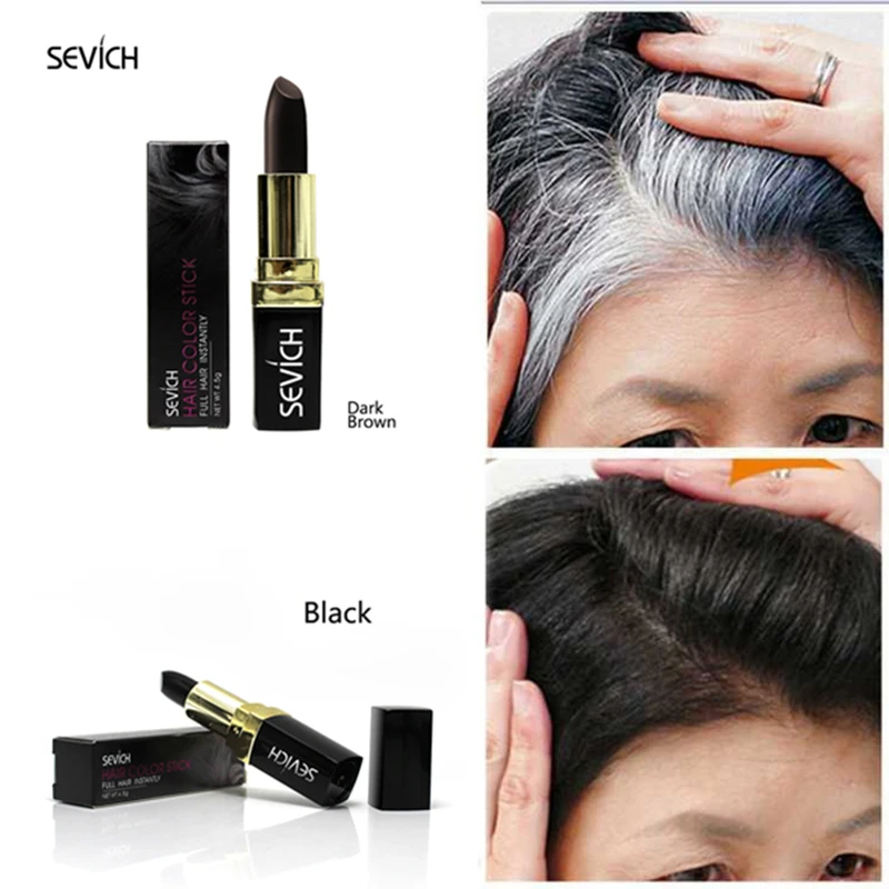 

Hair Pen Hair Color Stick Long-Lasting Temporary Cover Up White Dye Modify Cream Stick Fast One-off Hair Color Convenience
