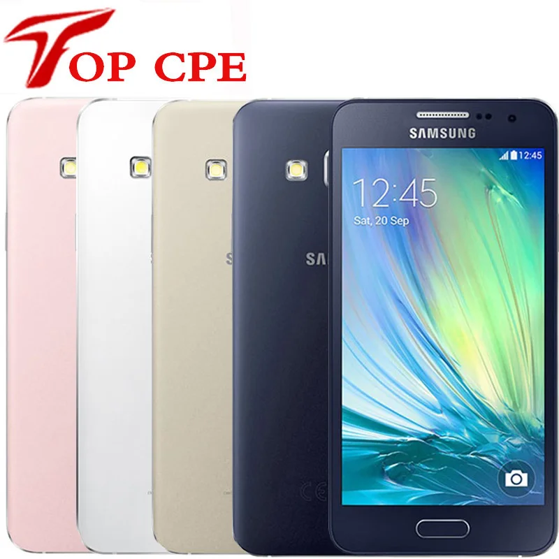 Разблокированный оригинальный Samsung Galaxy A3 A3000 A300F четырехъядерный процессор Android 4 5