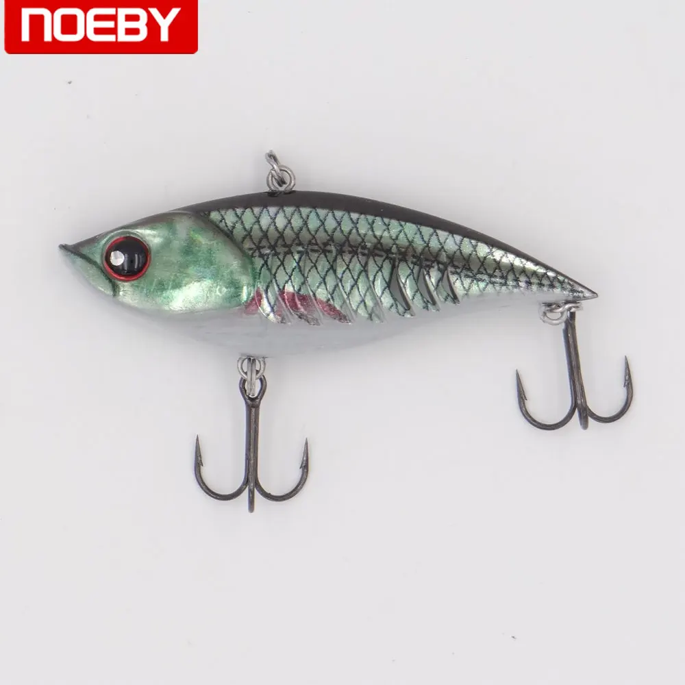 NOEBY Fishing Sinking Vib Lures Bass Pike Walleye Trout Plastic Fishing