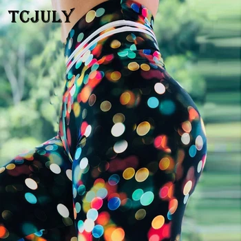 

TCJULY New Deisgn Fashion Slim Fitness Leggings Women High Waist Push Up Workout Pants Breathable Quick Dry Flex Stretch Leggins