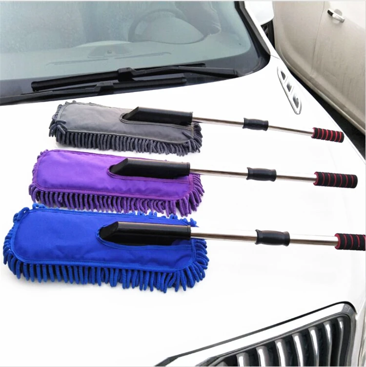 Chenille Car Wash Mop with Adjustable Handle Auto Cleaning Duster