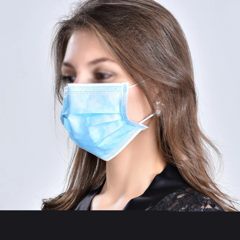 

80pcs Elastic Ear Loop Disposable Masks Anti-fog And Haze Dustproof Surgical Face Mouth Face Mask Respirator For Man Women