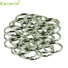 50 шт. брелок Kay Chain 25 мм круглые кольца для брелков брелок с никелем Ap11 надежный, модный