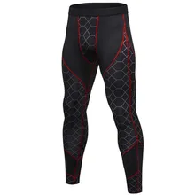 Печатные компрессионные лыжные штаны для бега для мужчин спортивные быстросохнущие для тренажерного зала для бега леггинсы баскетбольные брюки спортивная одежда