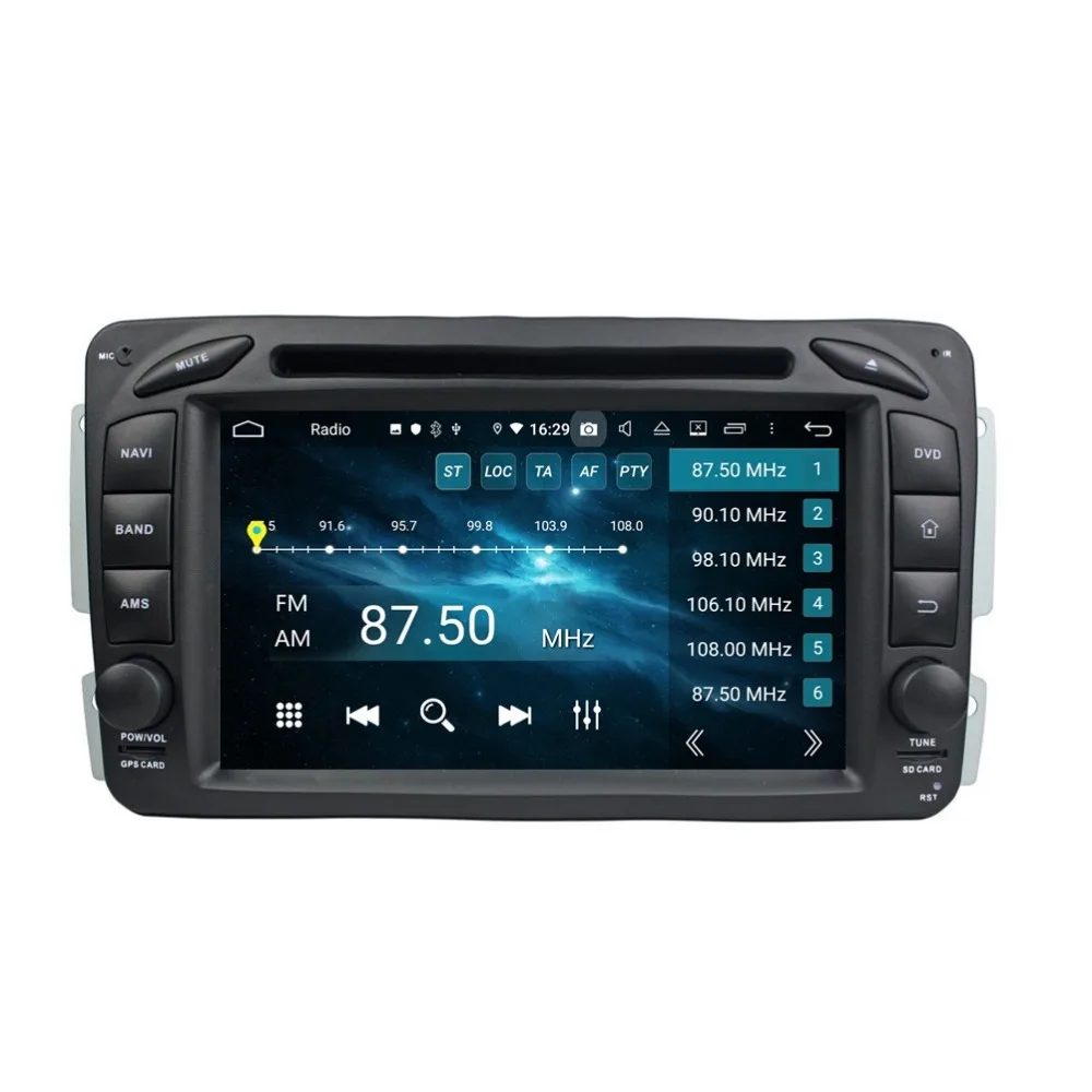 Top DSP 8-Core 7" Android 9.0 Car Radio DVD GPS for Mercedes Benz ML W163 CLK W209 C-Class W203 SLK W170 E-Class W210 A-Class W168 5