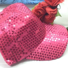 60 шт./партия Federal Express быстро бейсболка с пайетками шикарные игровые шапки новые бейсбольные сценические однотонные яркие вязаные шапки