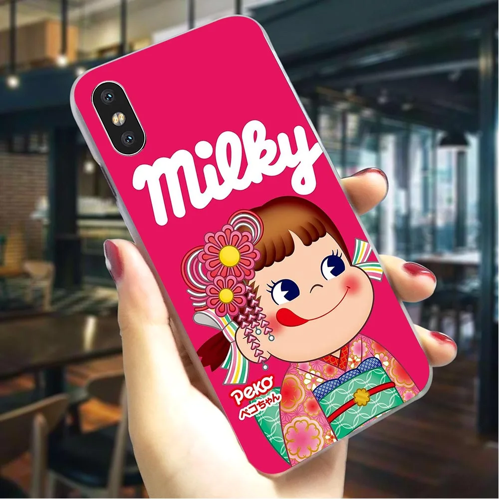

Plastic Phone Case for iPhone 8 Plus Peko Milky Boy Cover for iPhone 7 Plus Covers 6 6S XR Xs Max 7 5S 5 SE