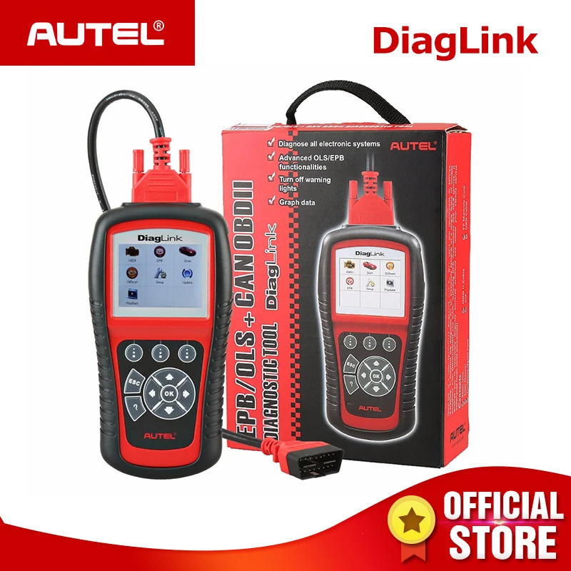 Autel DiagLink Full System OBD2 Scanner Car Diagnostic Tool OBD 2 EOBD Code Reader Engine ABS Airbag Transmission PK MD802 MD805 Autel DiagLink Full System OBD2 Scanner Car Diagnostic Tool OBD 2 EOBD Code Reader Engine ABS Airbag Transmission PK MD802 MD805