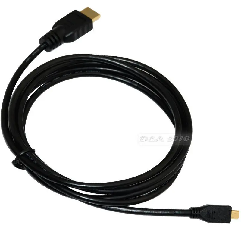 DANSPEED 3FT 6.5Ft 1 M/2 M EVO 4G Премиум папа-папа M/M Микро-HDMI ТВ кабель для подключения сотового телефона