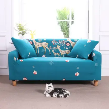 

Slipcovers Sectional Printed Sofa Covers Elastic All-inclusive Polyester Stretch Sofa Towel Sofa Cushion for living Room