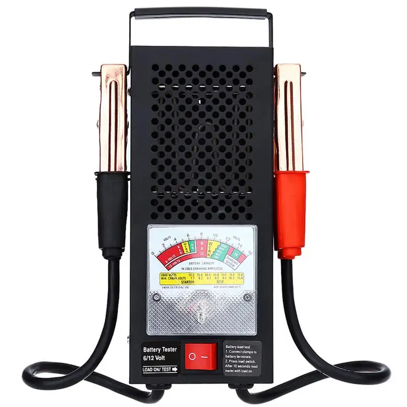 

NEW Car Vehicle Battery Tester Load Drop Charging System Analyzer Checker Tool 6V-12V 100Amp High Qualty T16594