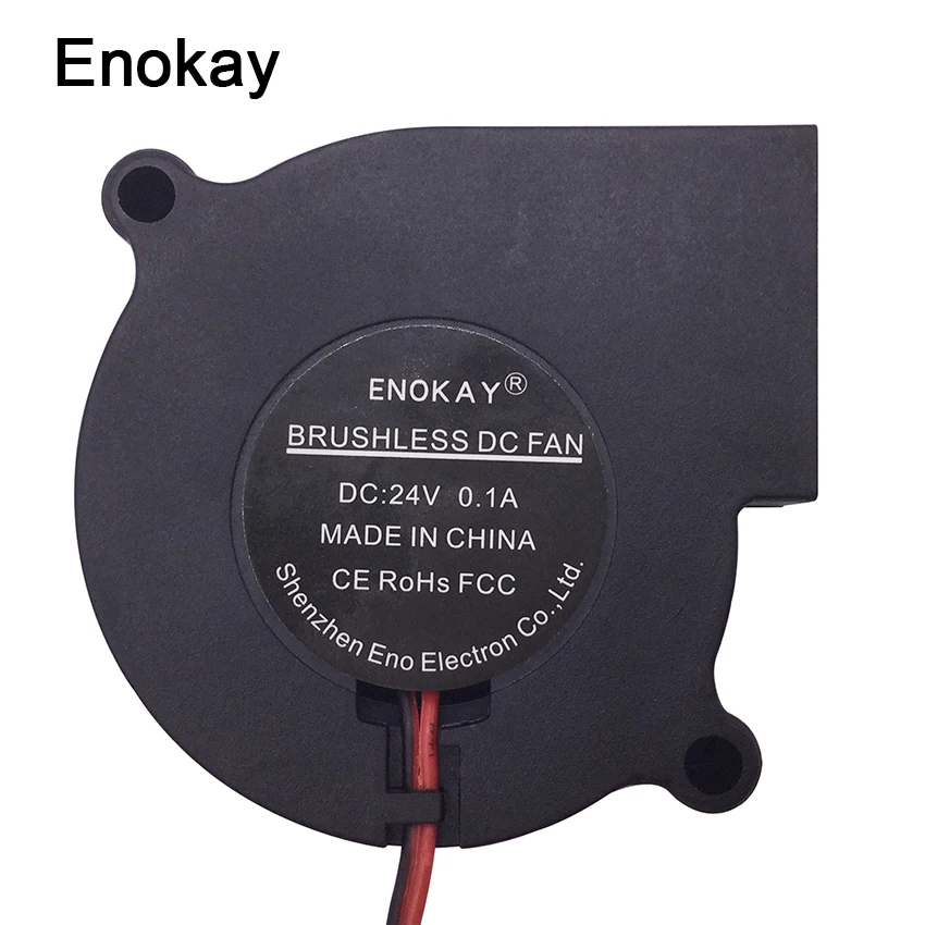 Enokay DC 12V 24V 2Pin 6028 60mm 60x28mm охлаждающий центробежный вентилятор|exhaust fan|centrifugal blowerexhaust