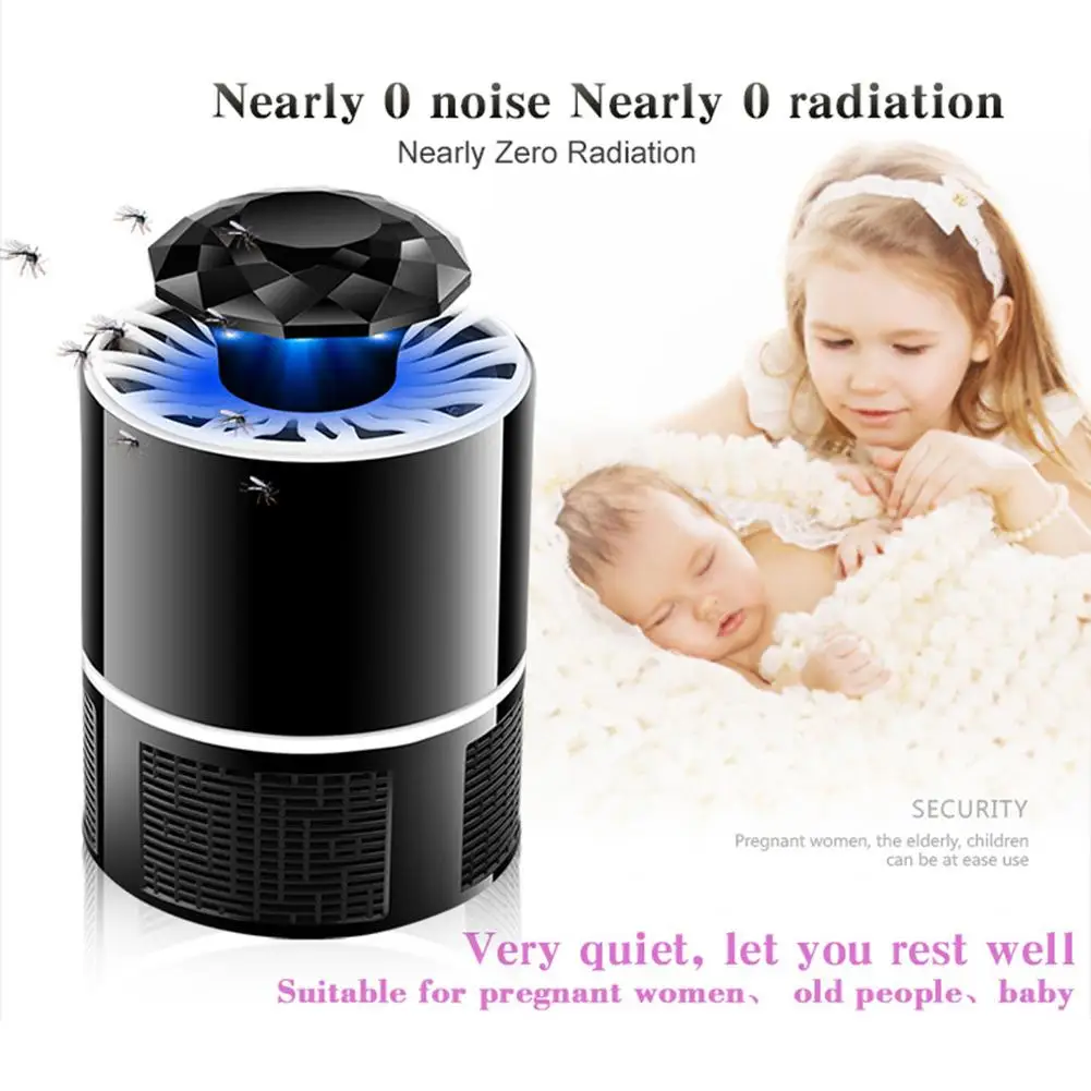 Electric Photocatalyst Bug Zapper Mosquito Killer Lamp LED No Radiation Light