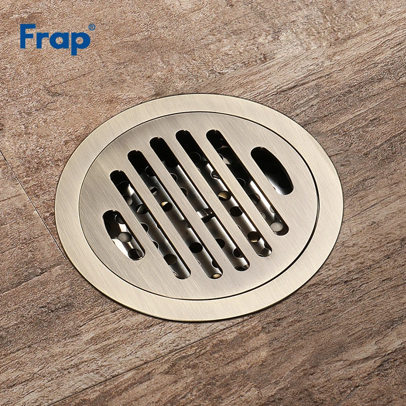 Frap New Arrival Anti odor Bath Shower Drainer Brushed Round Floor