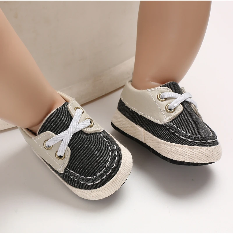 Обувь для новорожденных мальчиков; нескользящая обувь на мягкой подошве; модная спортивная обувь; повседневная детская обувь в стиле пэчворк