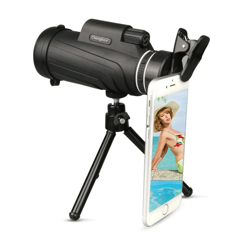 50x52 New Monocular Telescope with Tripod + Clip HD