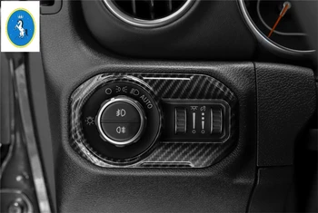 

Yimaautotrims Auto Accessory Head Lights Lamp Switch Button Frame Cover Trim 1 Pcs ABS Fit For Jeep Wrangler JL 2018 2019 2020