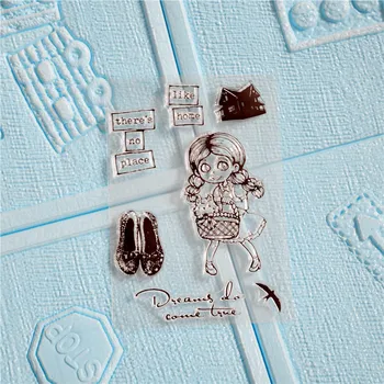 

Dorothy and Toto Transparent Clear Stamps for DIY Scrapbooking/Card Making/ Photo Album Decorative/Kids Fun Decoration Supplies