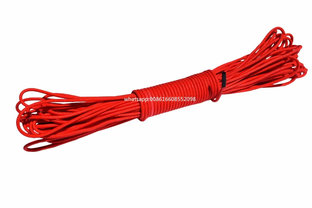 

Red 3mm*20m Double Braided Synthetic Winch Line,Spectra Kite Surfing Line,Hang Glider UHMWPE Rope