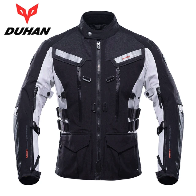 Cheap DUHAN Professional Men Motorcycle Touring Travel Riding Jacket Waterproof Motocross Off-Road Racing Clothing and Protective Gear