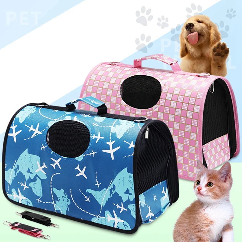 Дышащие Большие Ошейники Для Рюкзак-переноска для собак ручка сетка переноска для собак в виде рюкзака Сумки с щенками портативная переноска для собак