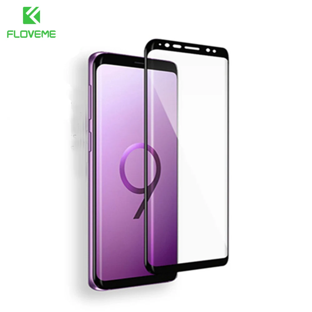 FLOVEME 3D изогнутое стекло для Samsung Galaxy S9 + HD Защита экрана S8 Plus очки Мягкая Ультра