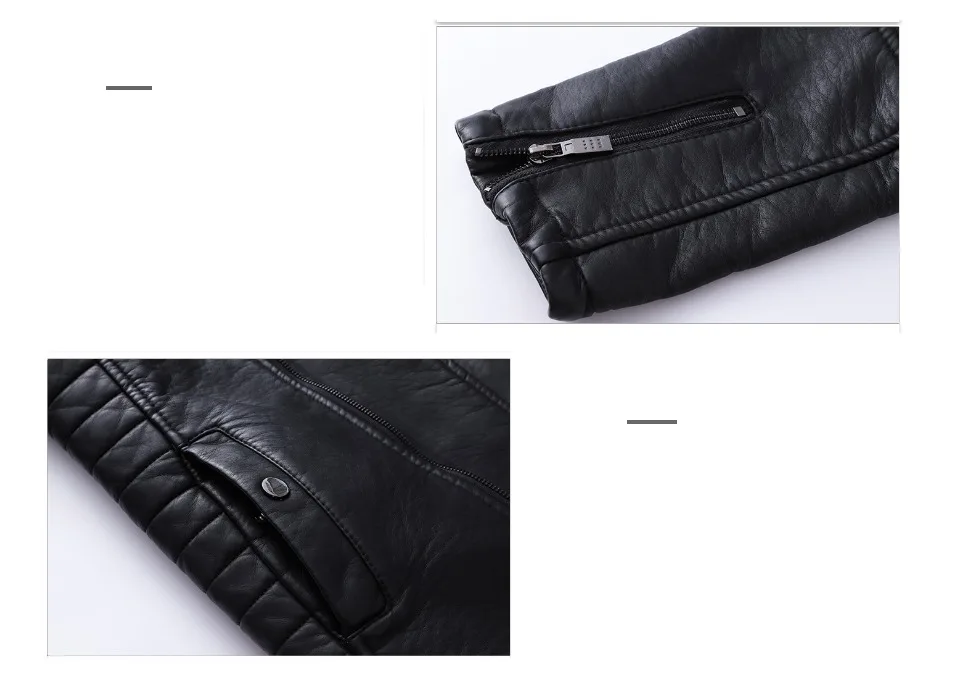 Осень зима мягкая куртка из искусственной кожи для мужчин Slim Fit мужские мотоциклетные Пальто Стенд воротник мужской Байкер куртки