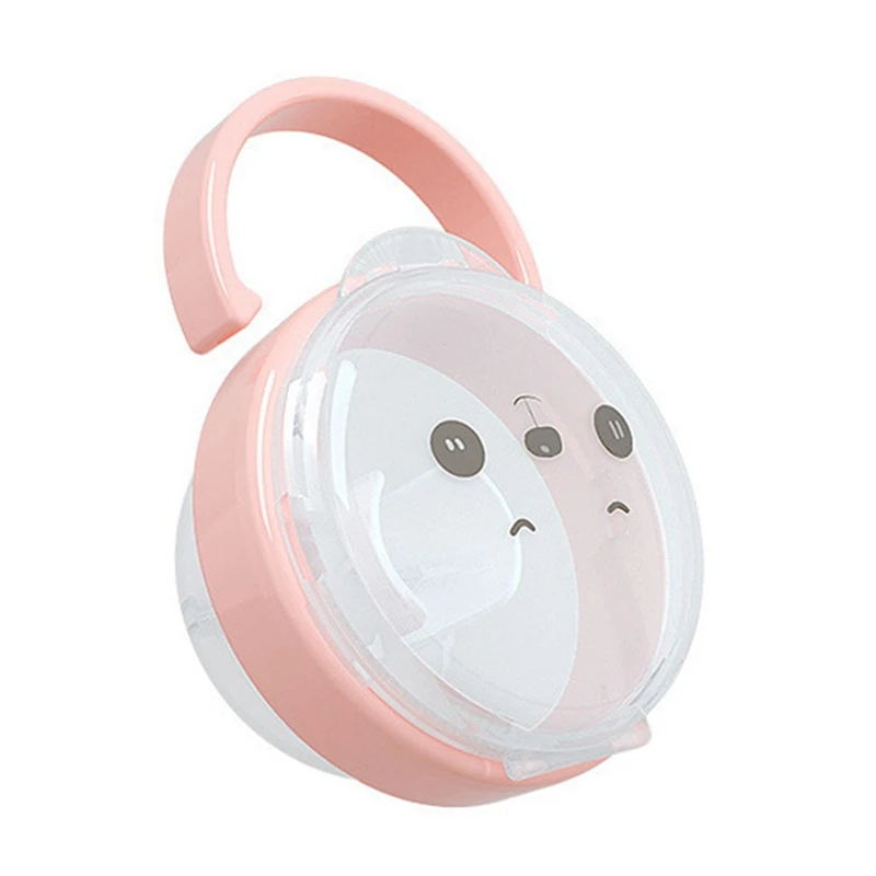 

Portable Baby Pacifier Nipple Kid Travel Case Cartoon Expression Nipple Storage Box Soother Container Holder Pacifier Dummy Box