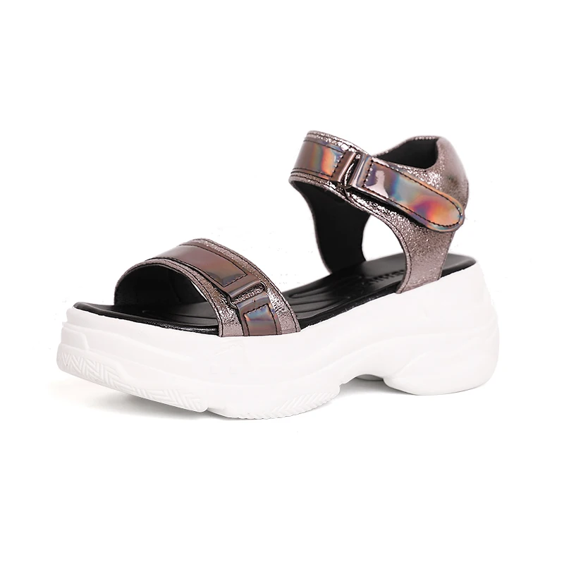 

Platform Women's Sandals 2019 Summer Muffin Thick Bottom Open Toe Sports Sandals with Beach Sandal Casual Chunky Woman Shoes