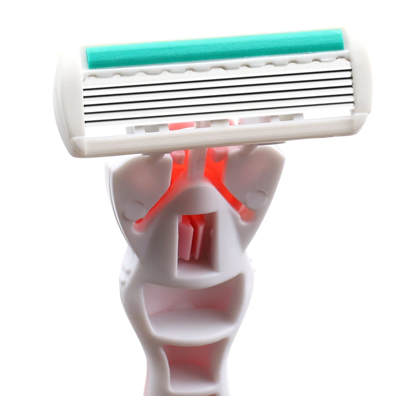 Murah Haward Razor 1 Pack 6 Blade Pisau Cukur untuk WANITA 1 Pegangan Plastik dengan 3 6 9 Cartridge Sistem wanita Razor